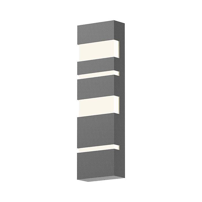 Jazz Notes Outdoor LED Wall Light in Small/Textured Gray.