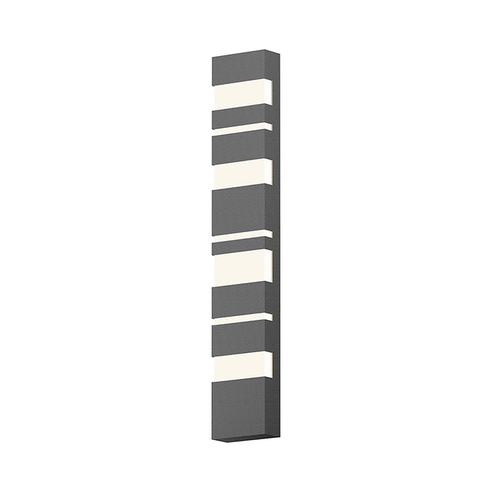 Jazz Notes Outdoor LED Wall Light in Large/Textured Gray.