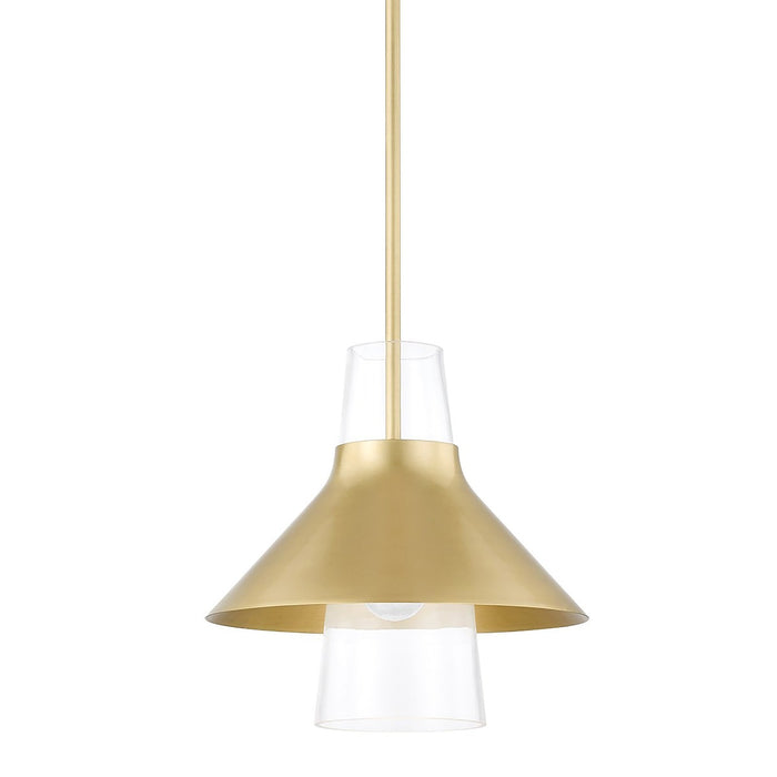 Jessy Pendant Light in Aged Brass (Small).