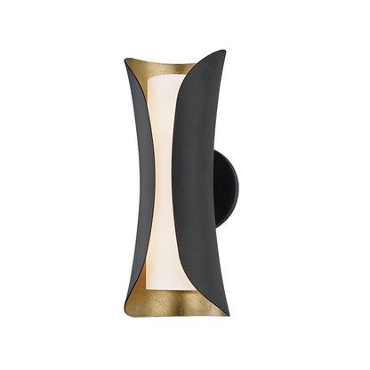 Josie Wall Light in Black and Gold.