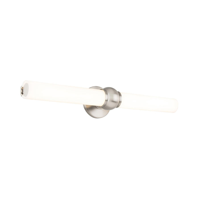 Juliet LED Bath Wall Light in Brushed Nickel (Large).