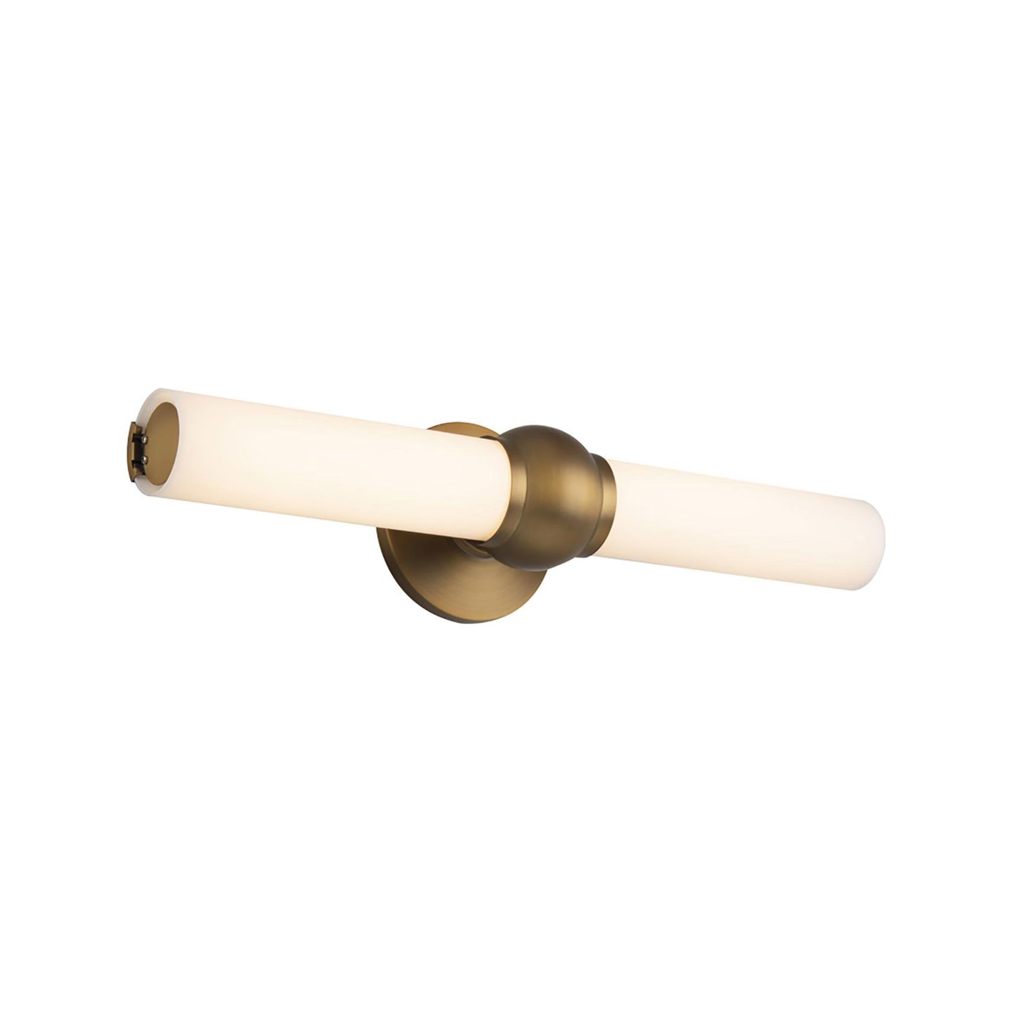 Juliet LED Bath Wall Light in Aged Brass (Large).