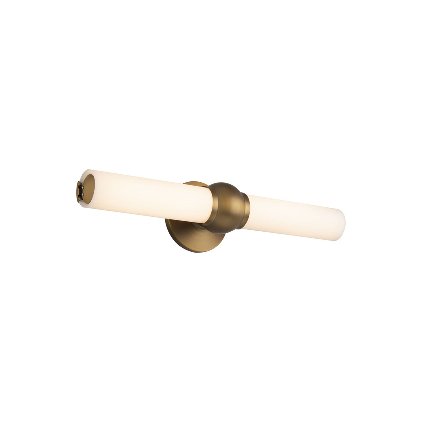 Juliet LED Bath Wall Light in Aged Brass (Small).