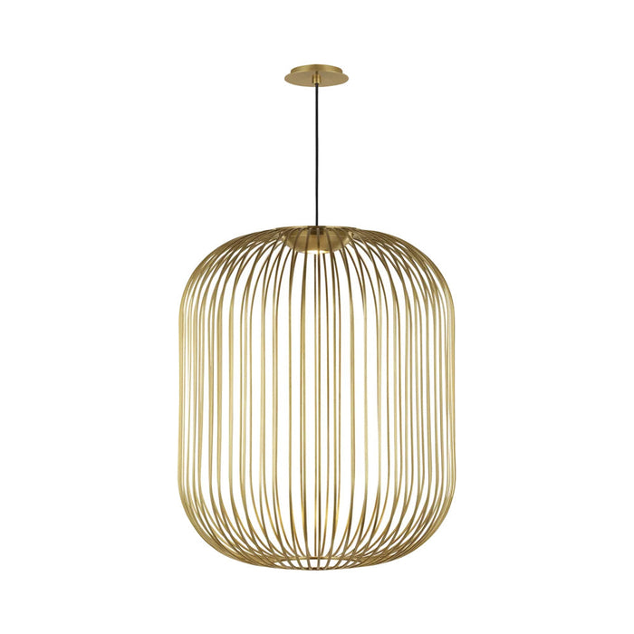 Kai LED Pendant Light in Plated Brass (Large).