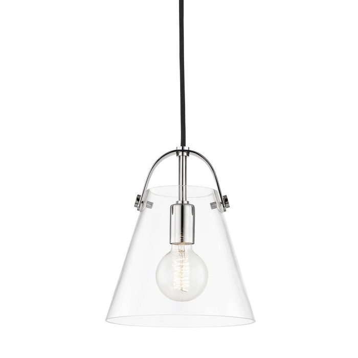 Karin Pendant Light in Polished Nickel (Small).