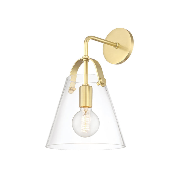 Karin Wall Light in Gold and Clear.