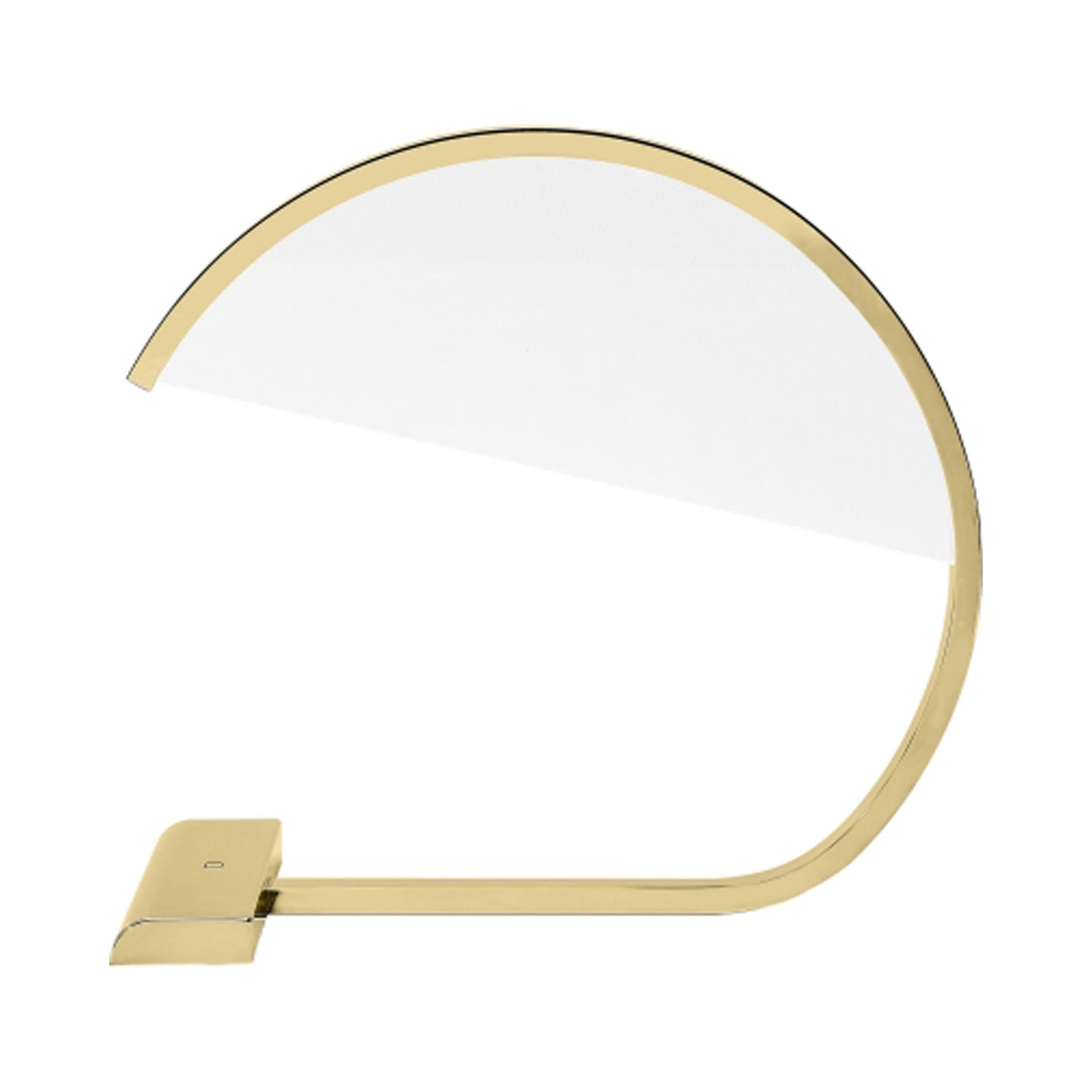 Karla LED Table Lamp in Natural Brass.