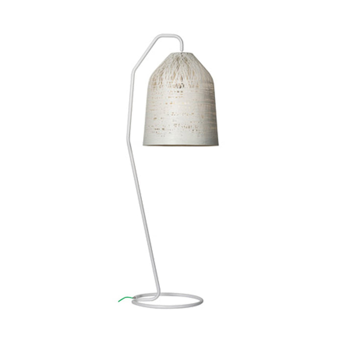 Black Out Outdoor LED Floor Lamp in White.