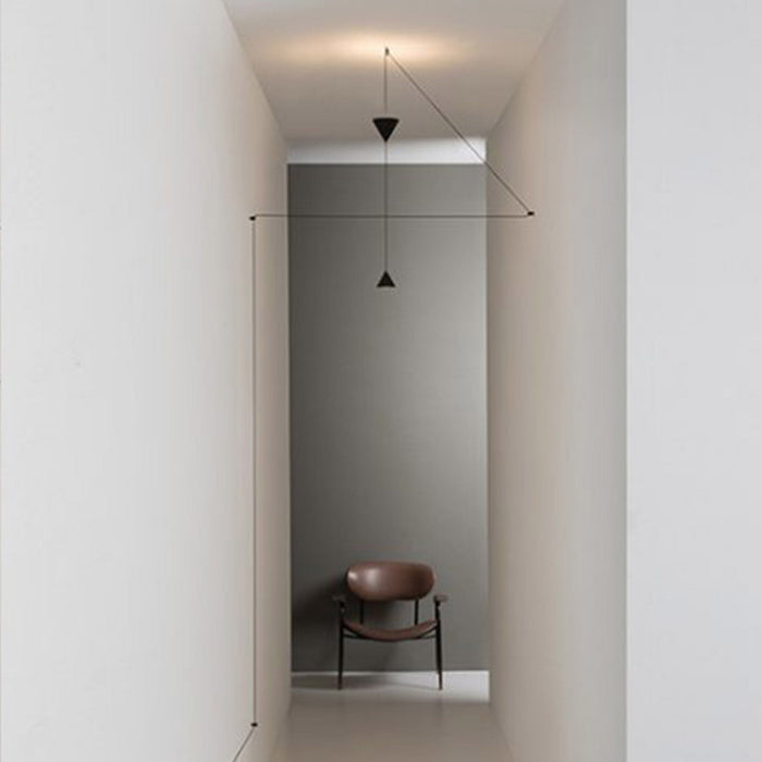 Filomena LED Floor Lamp in hallway.