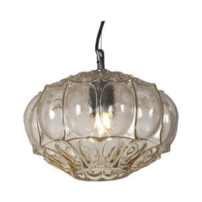 Ginger LED Pendant Light in Yellow/Transparent (7.87-Inch).