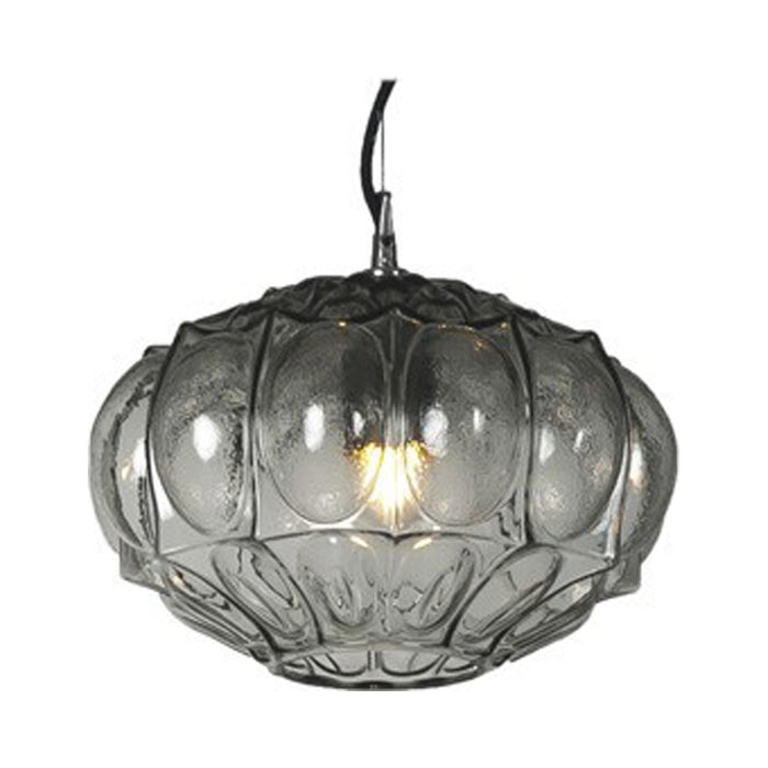 Ginger LED Pendant Light in Smoked/Transparent (7.87-Inch).