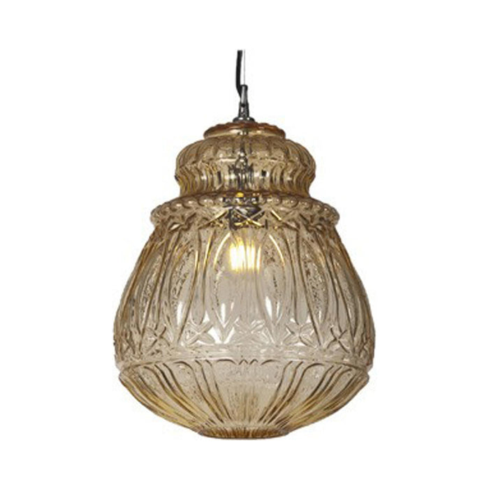 Ginger LED Pendant Light in Yellow/Transparent (10.24-Inch).