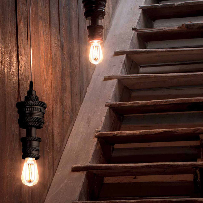 MEK 2 LED Pendant Light in stairs.