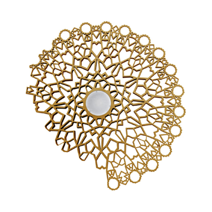 Notredame LED Ceiling / Wall Light in Gold (Large).