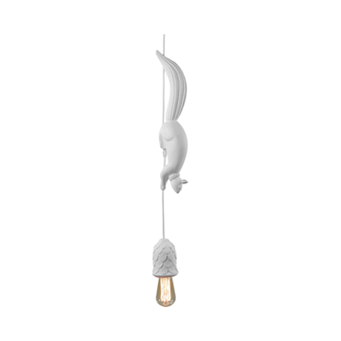 Sherwood LED Pendant Light in White (1-squirrel).