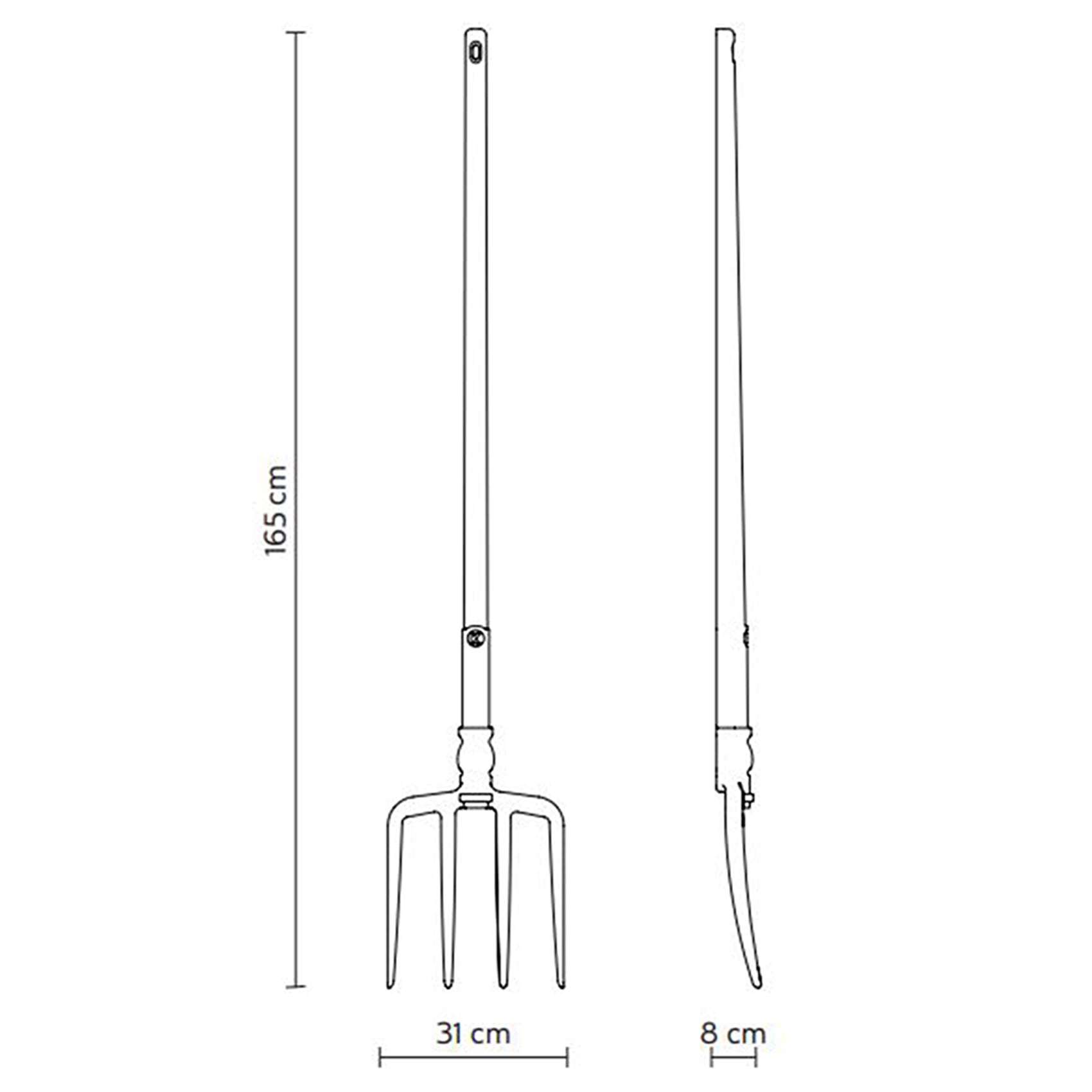 Tobia LED Floor Lamp - line drawing.