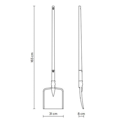 Tobia LED Floor Lamp - line drawing.