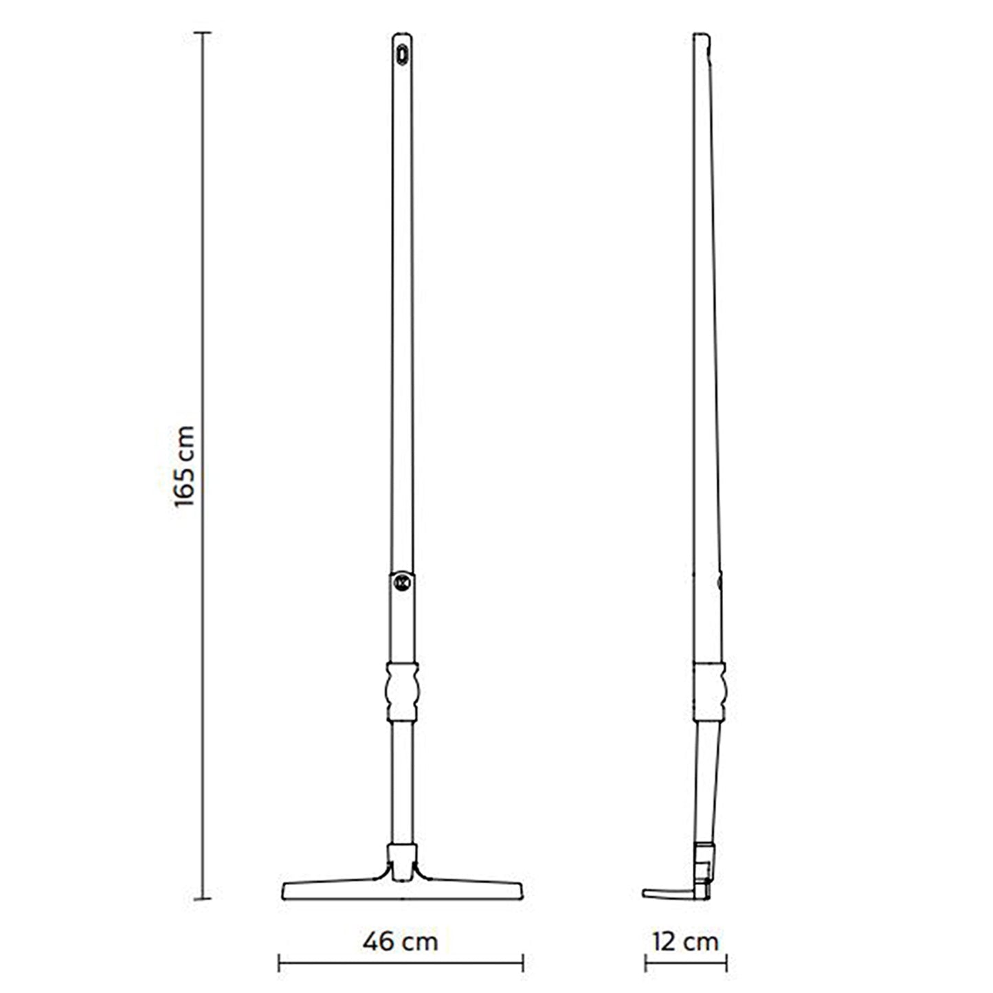 Tobia LED Floor Lamp - line drawing.