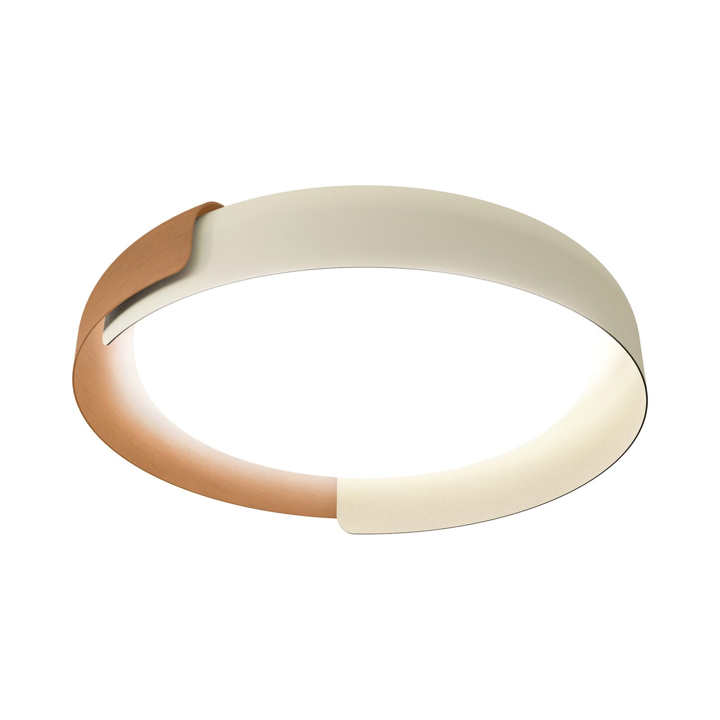 Dala LED Flush Mount Ceiling Light in Sand/Copper.