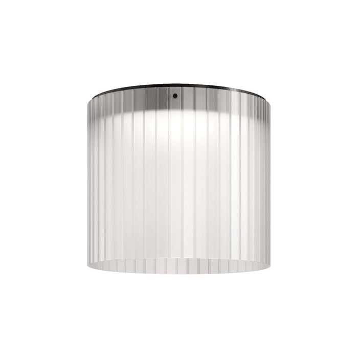 Giass LED Semi Flush Mount Ceiling Light in White (13.8-Inch).