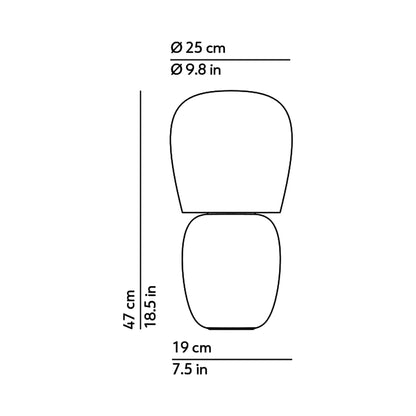 Hive Table Lamp - line drawing.