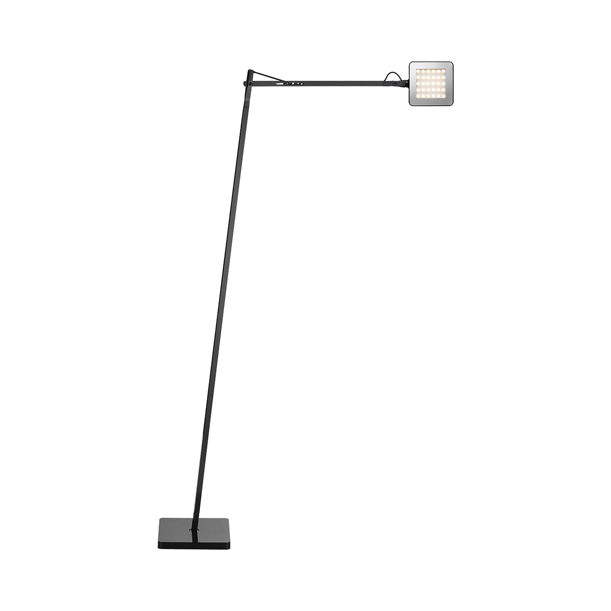 Kelvin LED Floor Lamp Glossy Black.