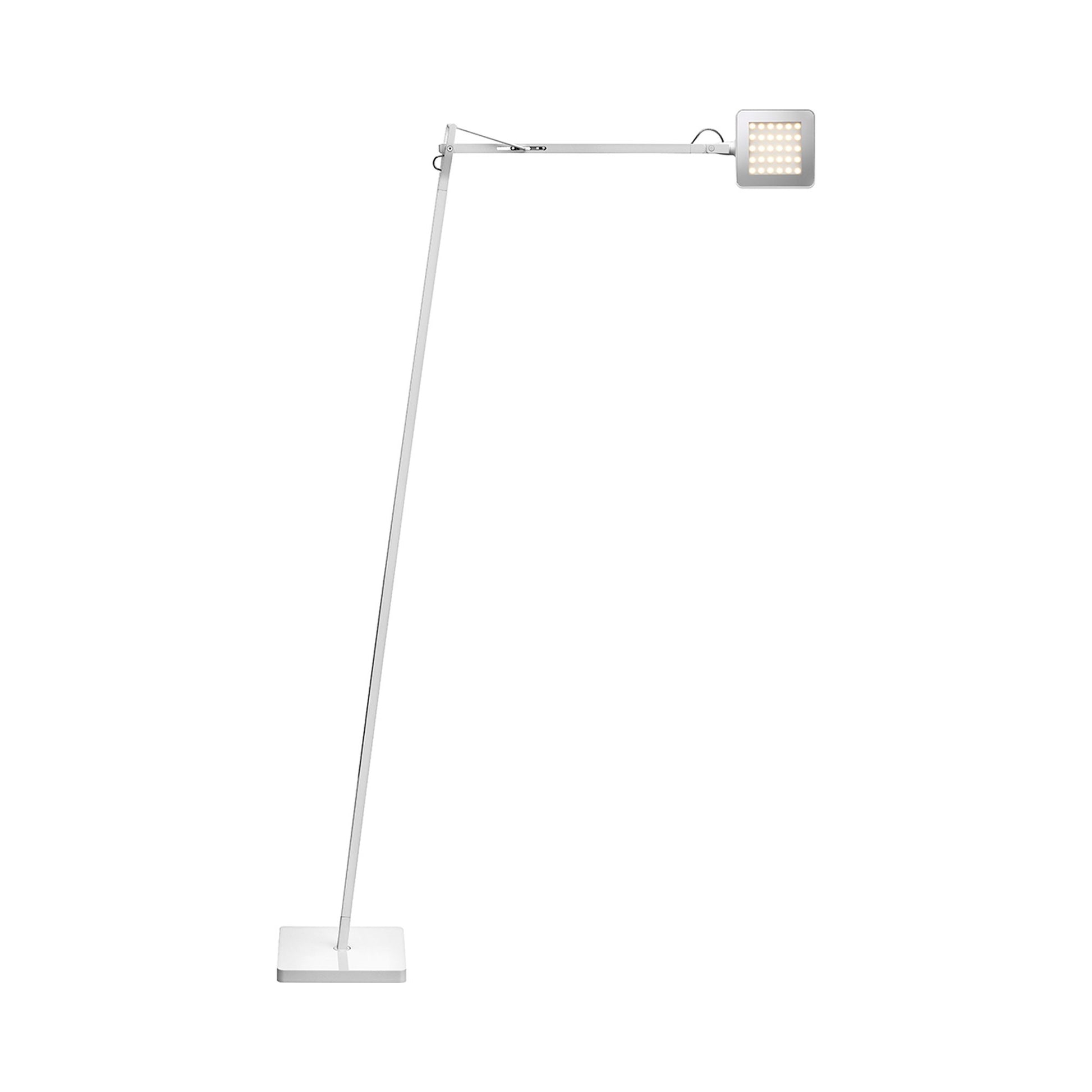 Kelvin LED Floor Lamp Glossy White.