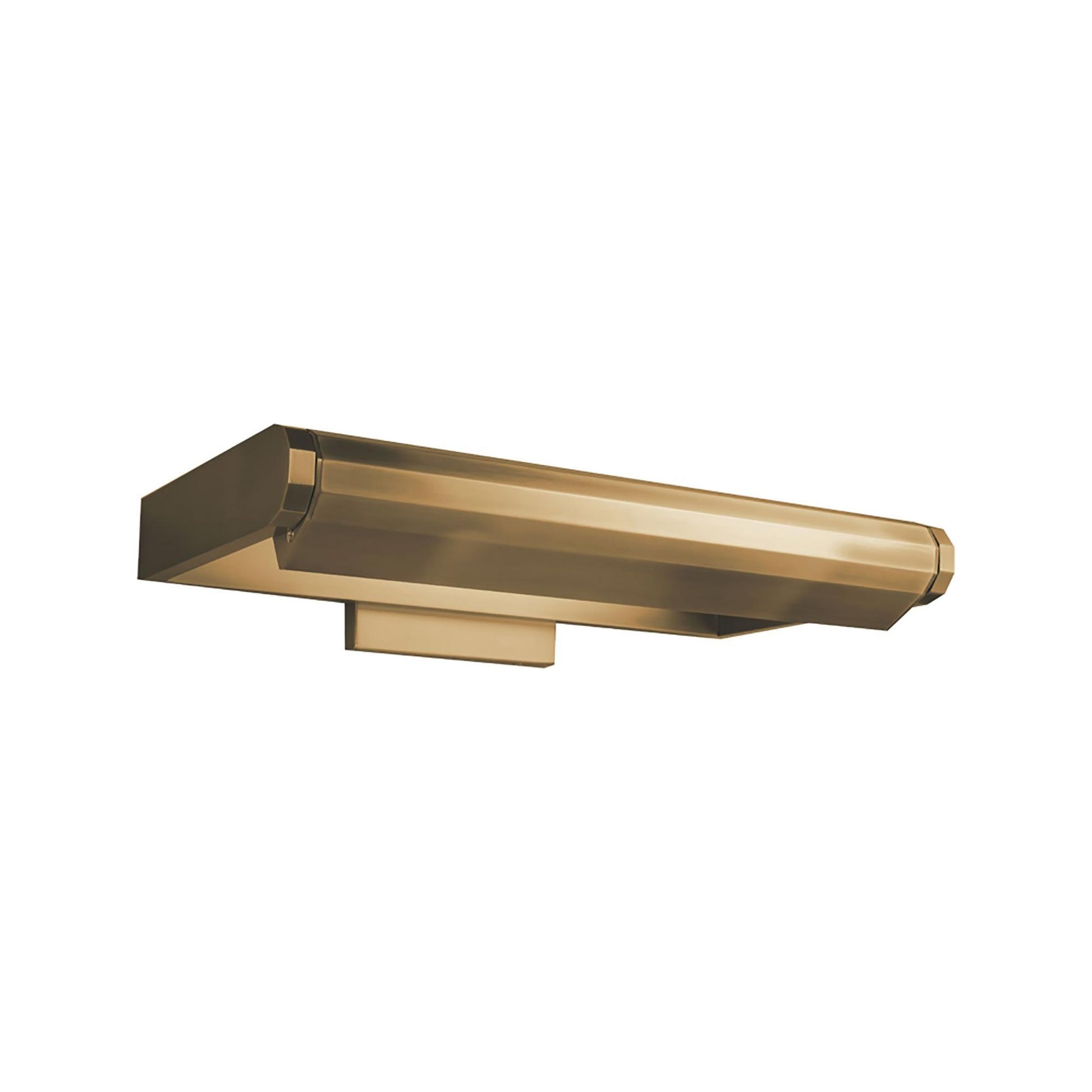 Kent LED Swing Arm Wall Light in Aged Brass (Medium).