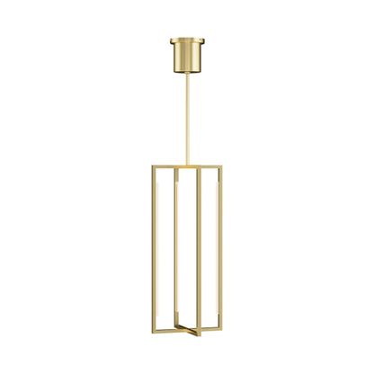 Kenway LED Pendant Light in Natural Brass (Small).