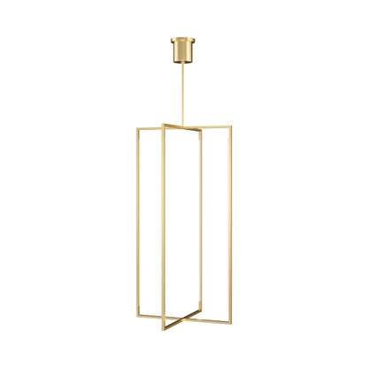 Kenway LED Pendant Light in Natural Brass (Large).