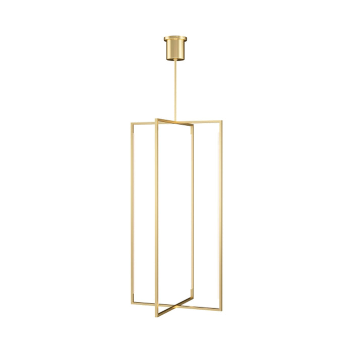 Kenway LED Pendant Light in Natural Brass (Large).