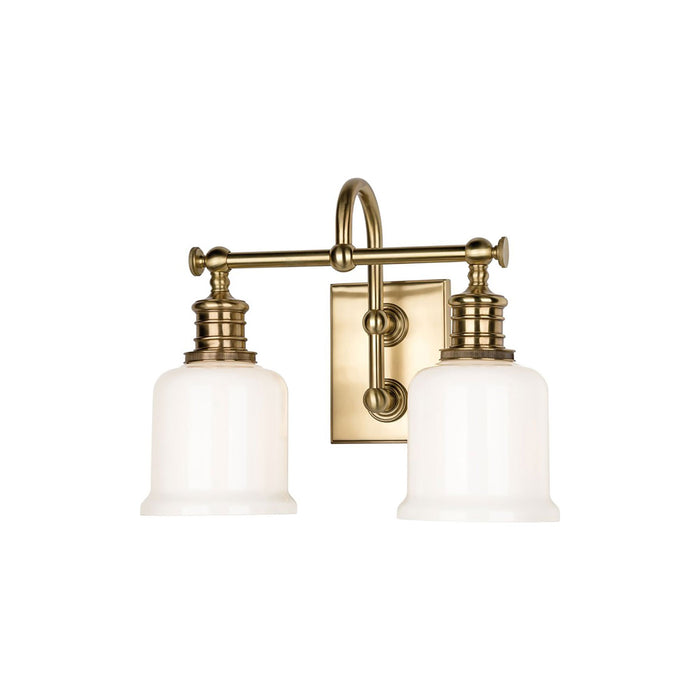 Keswick Vanity Light in 2-Light/Aged Brass.