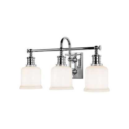 Keswick Vanity Light in 3-Light/Polished Chrome.