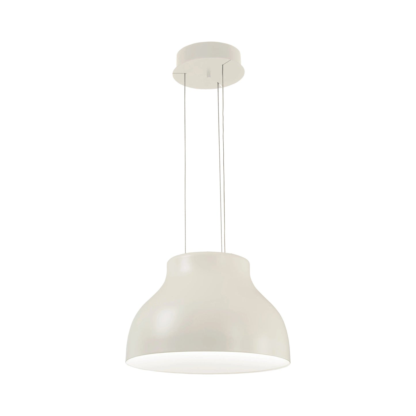 Kettle Up LED Pendant Light in White.