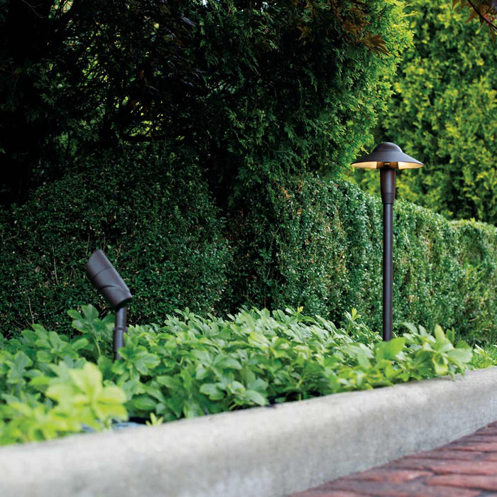 Accent Adjustable LED Landscape Light in Outdoor Area.