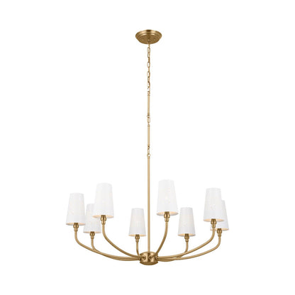 Adeena Chandelier in Brushed Natural Brass (8-Light).