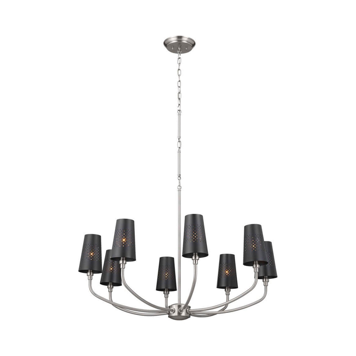 Adeena Chandelier in Classic Pewter (8-Light).