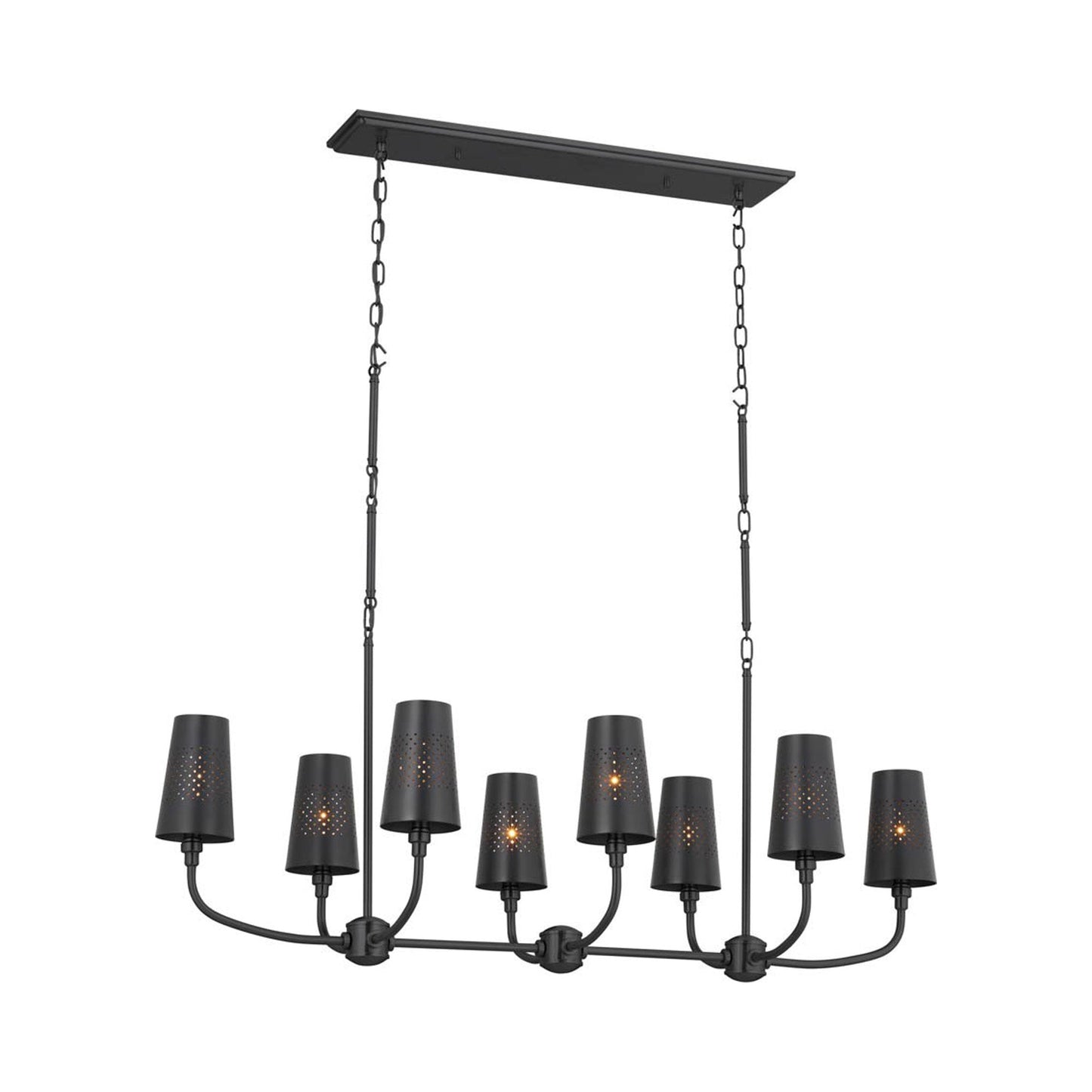 Adeena Linear Pendant Light in Black.