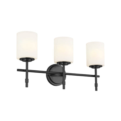 Ali Bath Vanity Light in Black (3-Light).