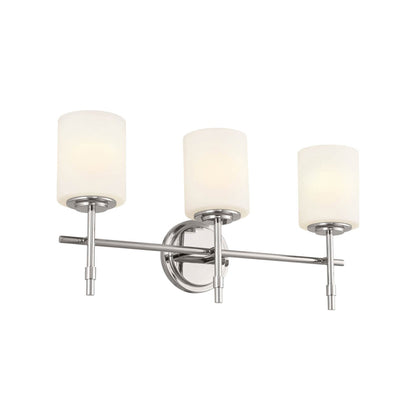 Ali Bath Vanity Light in Polished Nickel (3-Light).