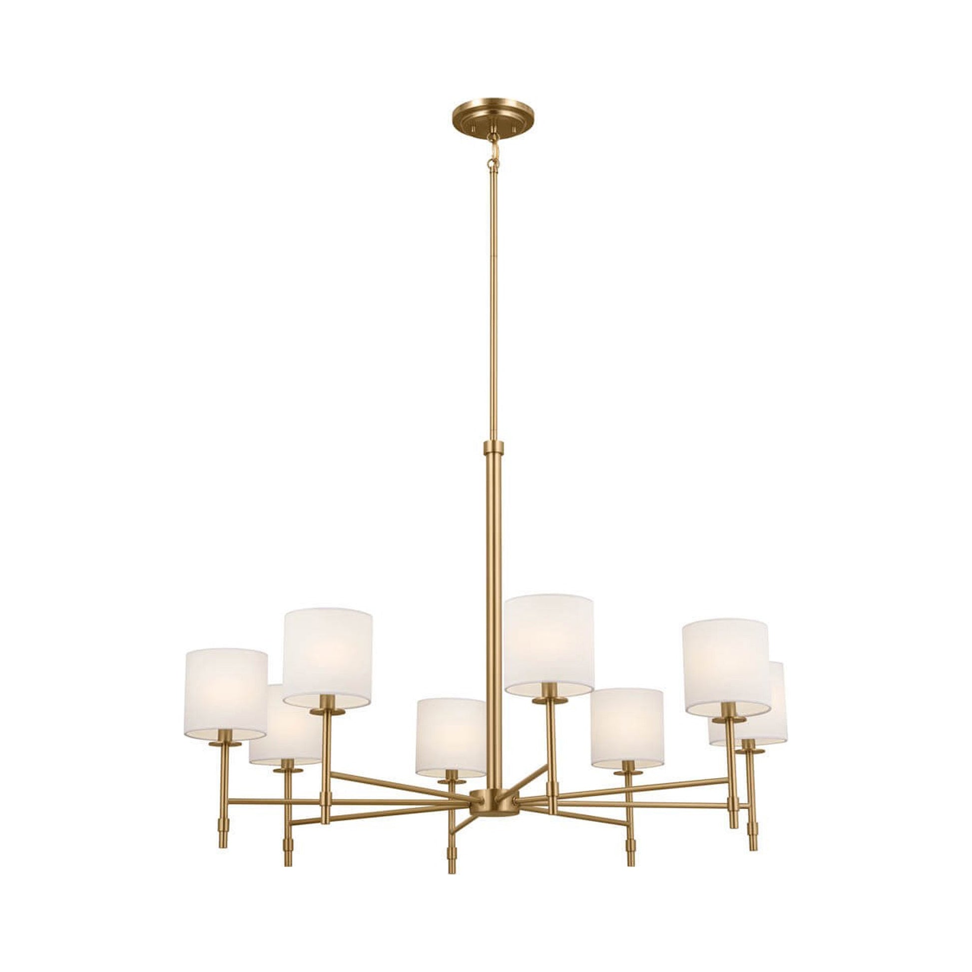 Ali Chandelier in Brushed Natural Brass (8-Light).