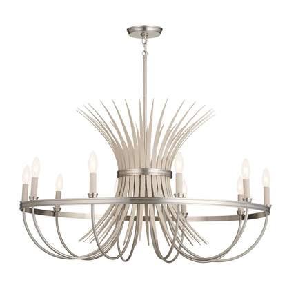 Baile Chandelier in Brushed Nickel (10-Light).