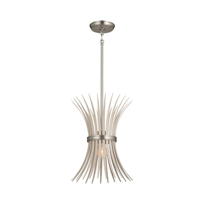 Baile Pendant Light in Brushed Nickel.