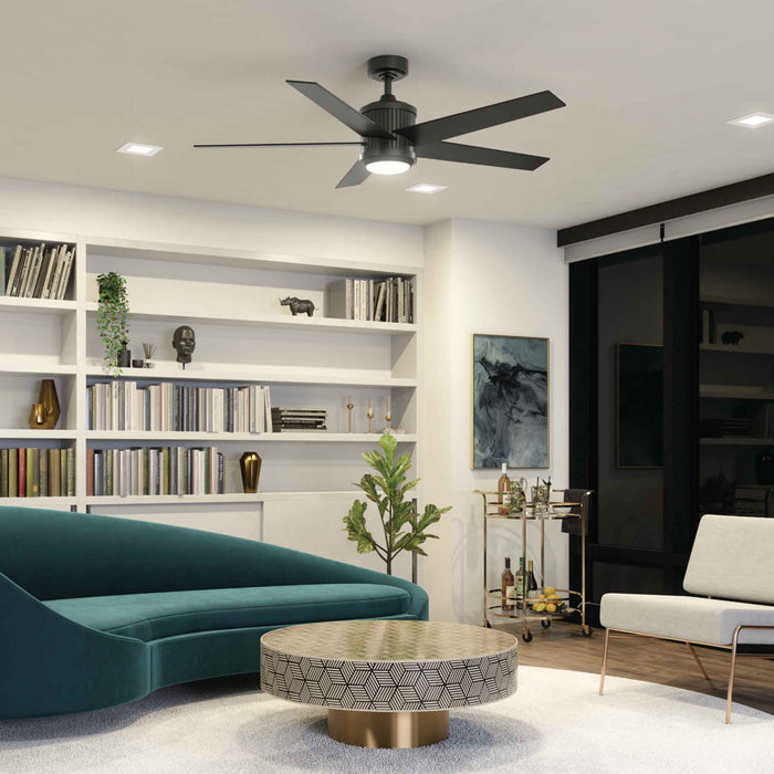 Brahm LED Ceiling Fan in living room.