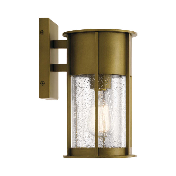 Camillo Outdoor Wall Light in Natural Brass (Small).