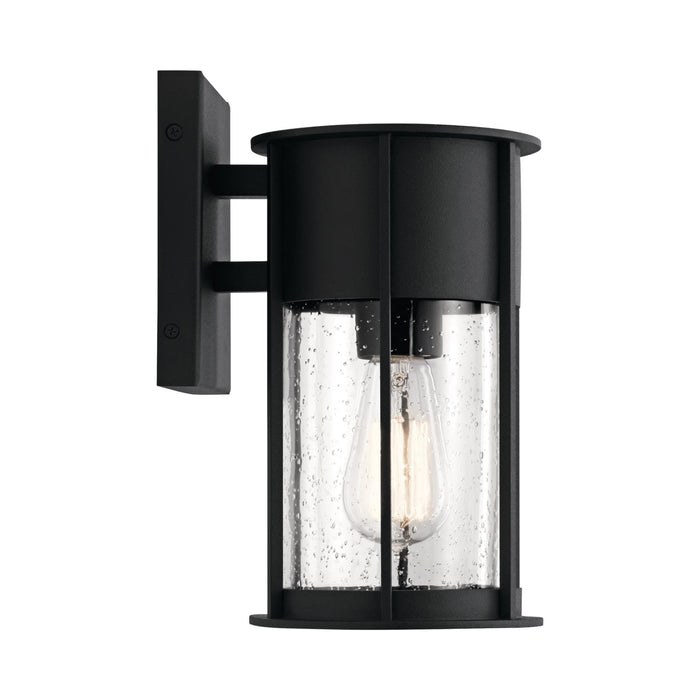 Camillo Outdoor Wall Light in Textured Black (Small).