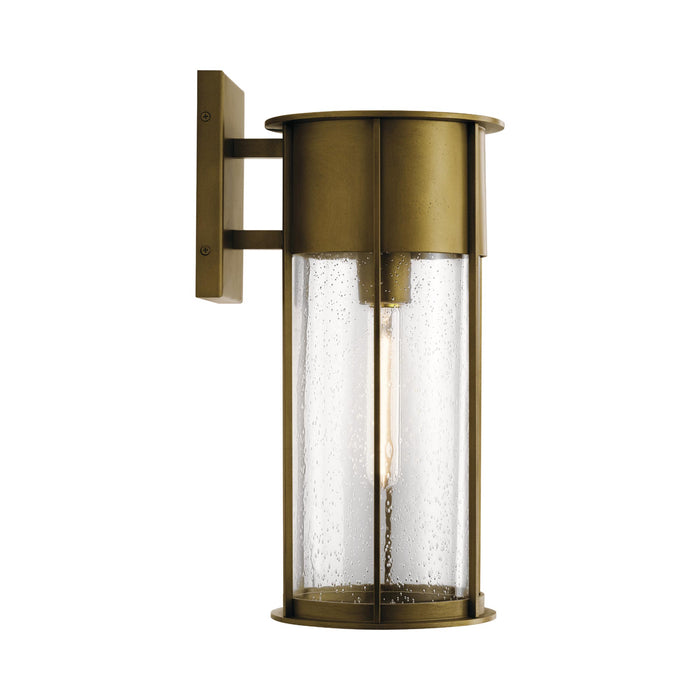 Camillo Outdoor Wall Light in Natural Brass (Large).