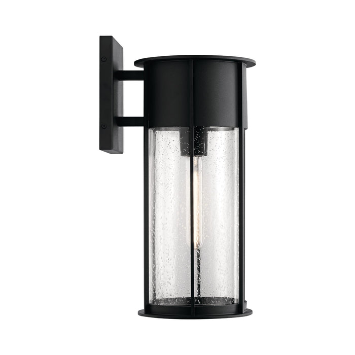 Camillo Outdoor Wall Light in Textured Black (Large).
