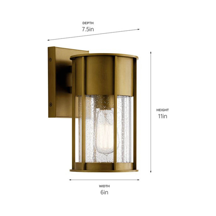 Camillo Outdoor Wall Light - line drawing.