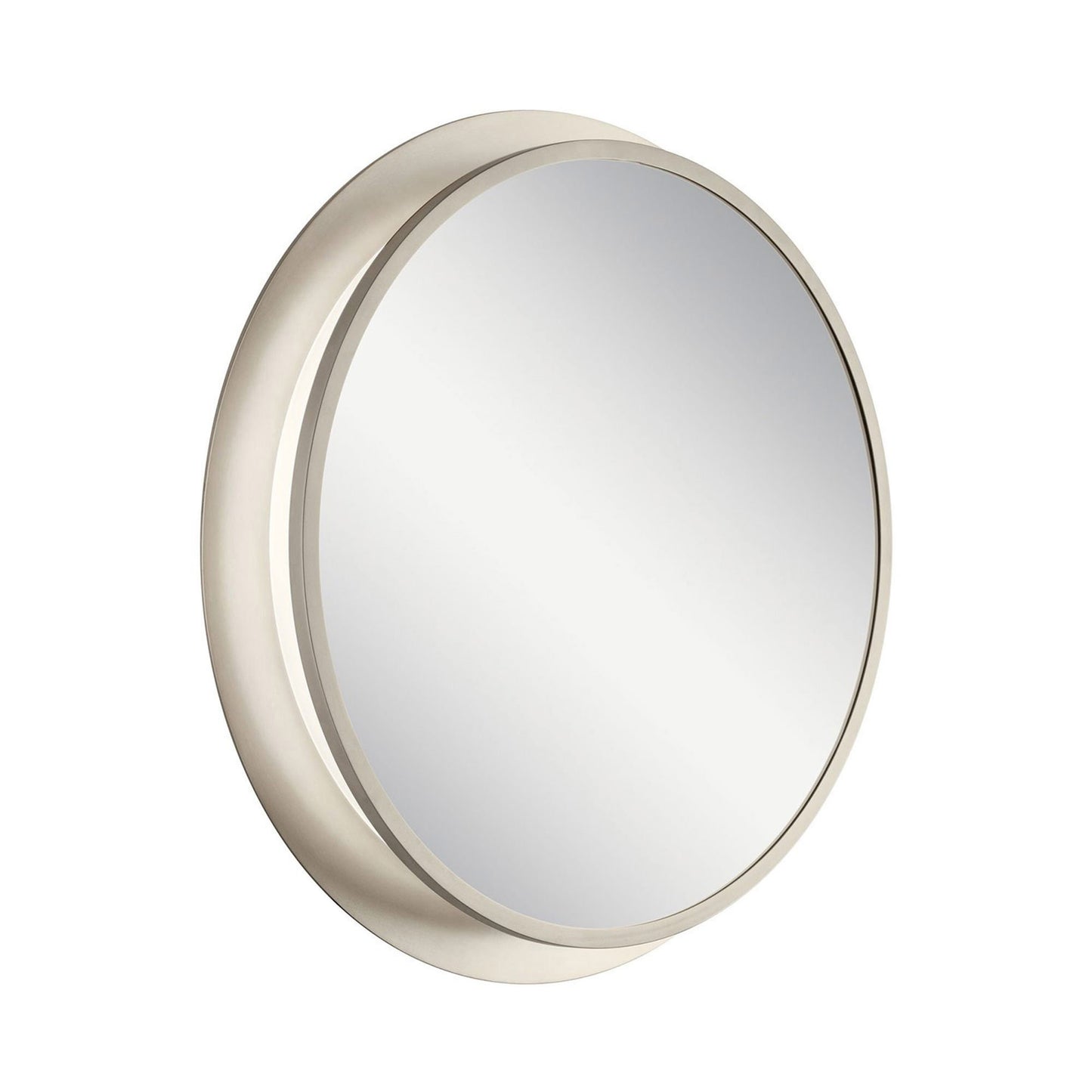 Chennai LED Mirror in Satin Nickel.